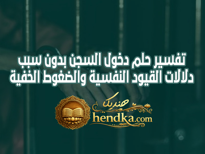 تفسير حلم دخول السجن بدون سبب: دلالات القيود النفسية والضغوط الخفية